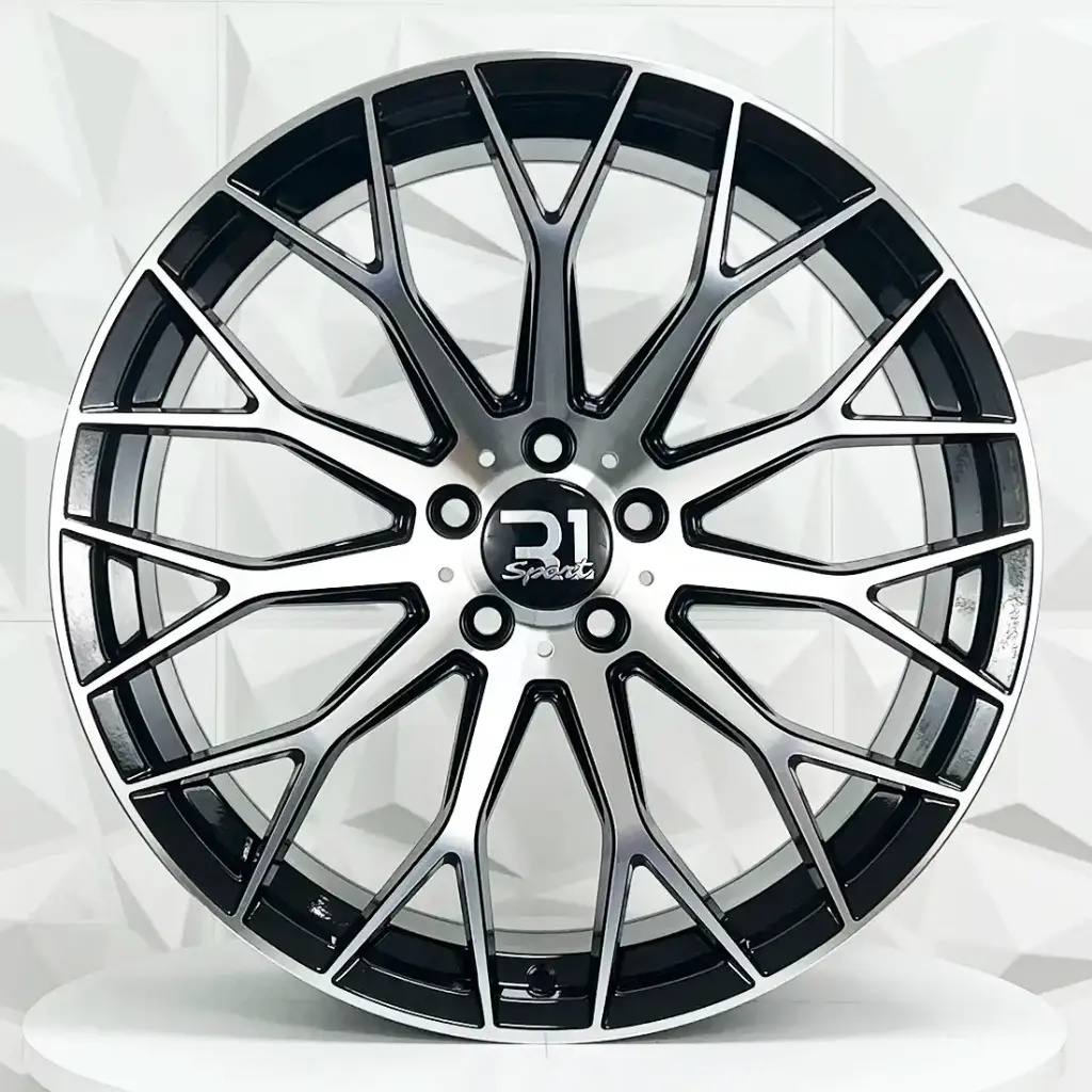 RIN 19X9.5 5-112 R1 SPORT FBX151 BLACK MACHINE FACE ET45 CB66.56