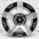 RIN 15X8 5-114.3 R1 SPORT 55295 BLACK MACHINE FACE ET0 CB83