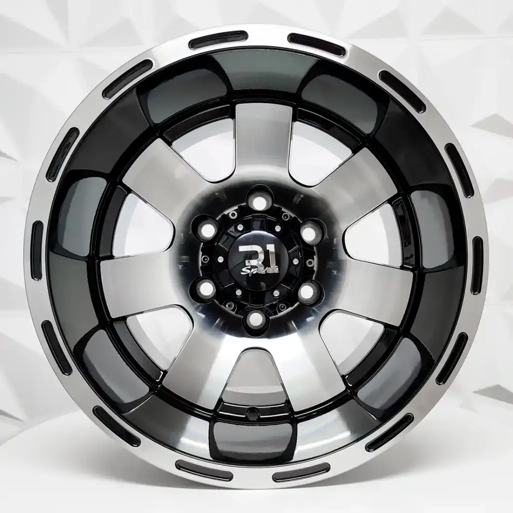 RIN 15X10 5-127 R1 SPORT 57015 BLACK MACHINE FACE ET-45 CB83