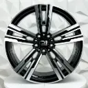 RIN 20X8.5 5-120 R1 SPORT H3078F BLACK MACHINE FACE ET25 CB72.6
