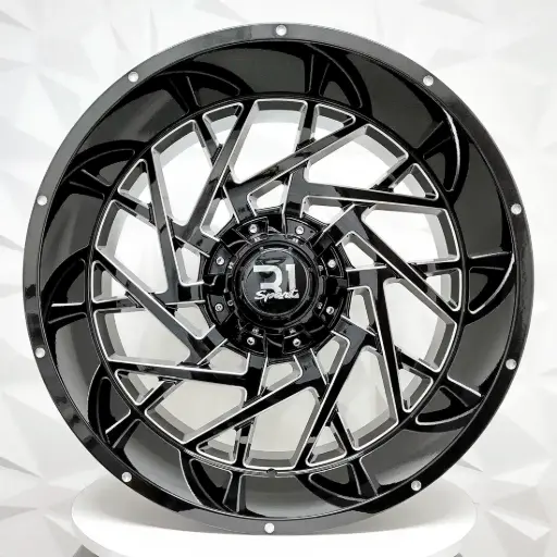 [247506] RIN 24X12 6-135/139.7 R1 SPORT LP132 BLACK MILLED+RIVETS HOLES ET-44 CB108.2