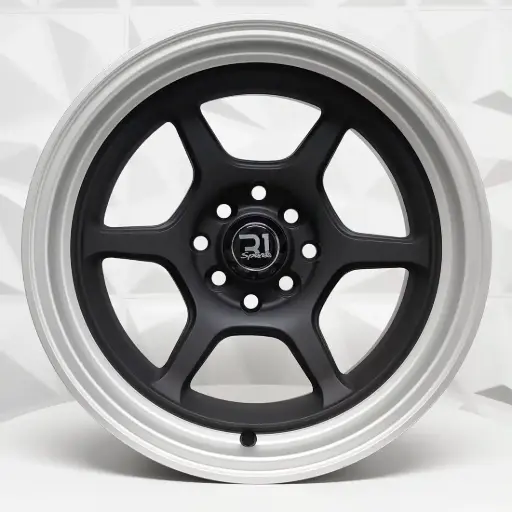 [154909] RIN 15X8.25 4-100/114.3 R1 SPORT QC668 MATT BLACK+ML ET0 CB73.1